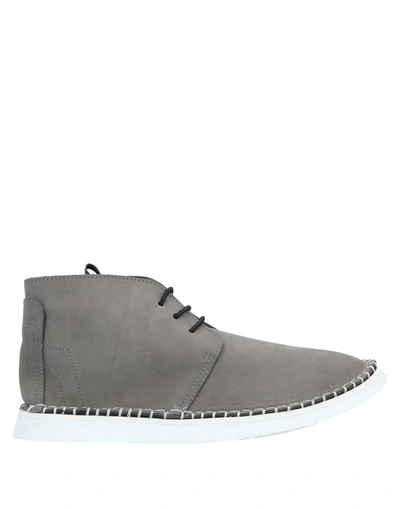 Shop Bruno Bordese Man Ankle Boots Grey Size 7 Soft Leather