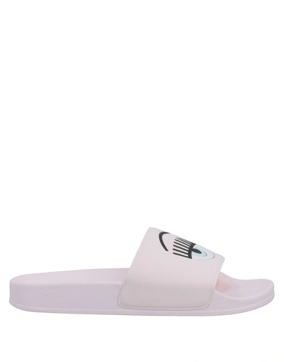 Shop Chiara Ferragni Sandals In Light Pink