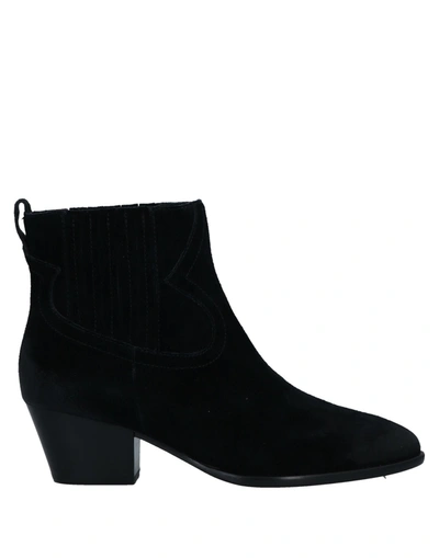 Shop Ash Woman Ankle Boots Black Size 6 Soft Leather