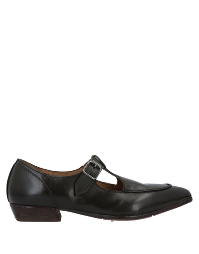 Shop Moma Loafers In Dark Brown