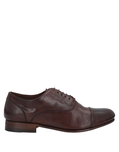 Shop Calpierre Lace-up Shoes In Cocoa