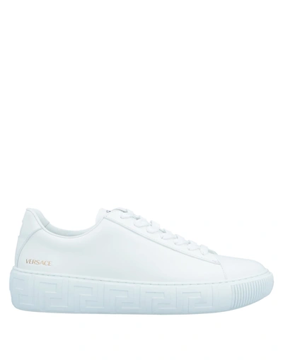 Shop Versace Man Sneakers White Size 6 Calfskin