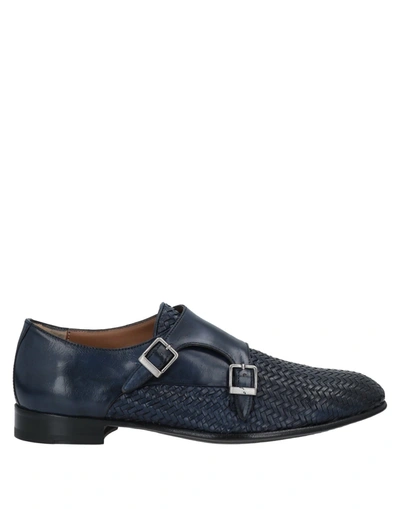 Shop Calpierre Man Loafers Blue Size 13 Soft Leather