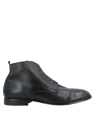 Shop Moma Ankle Boots In Dark Brown