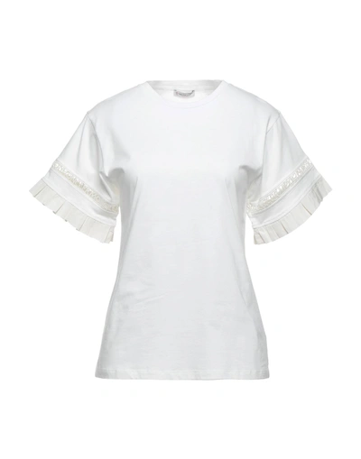 Shop Moncler T-shirts In White