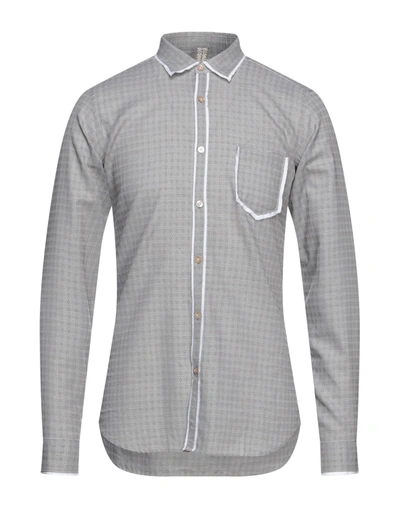 Shop Dnl Man Shirt Khaki Size 15 ½ Cotton In Beige