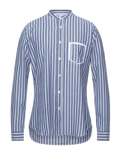 Shop Tintoria Mattei 954 Shirts In Slate Blue