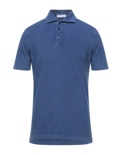Shop Cruciani Man Polo Shirt Pastel Blue Size 36 Cotton