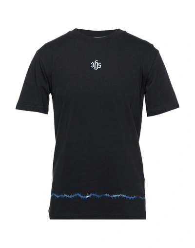 Shop Ihs Man T-shirt Black Size Xs Cotton