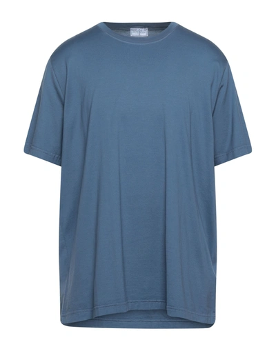 Shop Fedeli T-shirts In Slate Blue