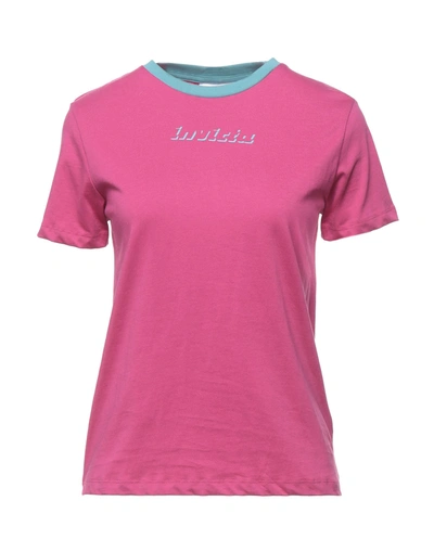 Shop Invicta Woman T-shirt Fuchsia Size L Cotton In Pink