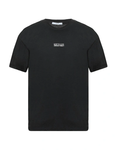 Shop Adriano Langella T-shirts In Black