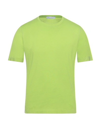 Shop Filippo De Laurentiis T-shirts In Acid Green
