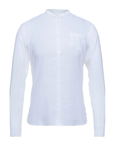 Shop Grey Daniele Alessandrini Man Shirt White Size 15 Linen, Cotton
