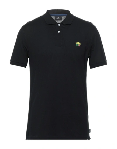 Shop Ps By Paul Smith Polo Shirts In Black