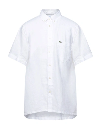 Shop Lacoste Shirts In White