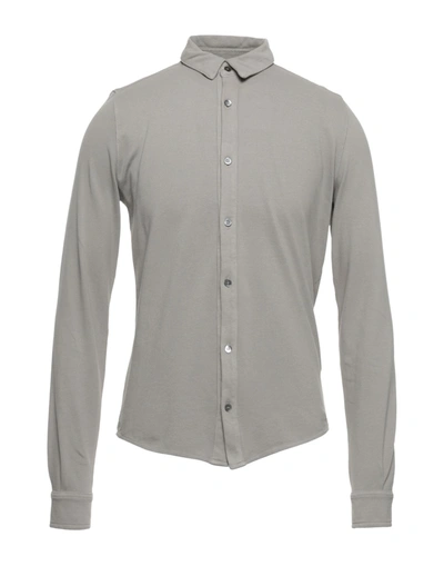 Shop Alpha Studio Shirts In Dove Grey