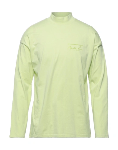 Shop Martine Rose T-shirts In Light Green