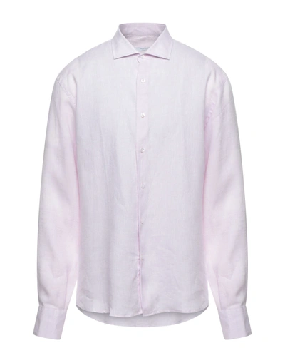 Shop Adriano Langella Shirts In Lilac