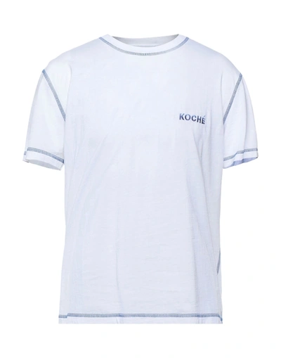 Shop Koché Man T-shirt White Size L Cotton
