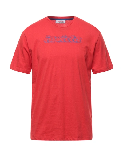 Shop Invicta Man T-shirt Red Size Xxl Cotton
