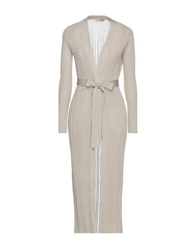 Shop Gentryportofino Woman Cardigan Sand Size 10 Viscose, Polyester In Beige
