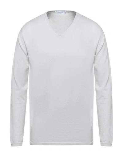 Shop Cruciani Man Sweater Light Grey Size 40 Cotton