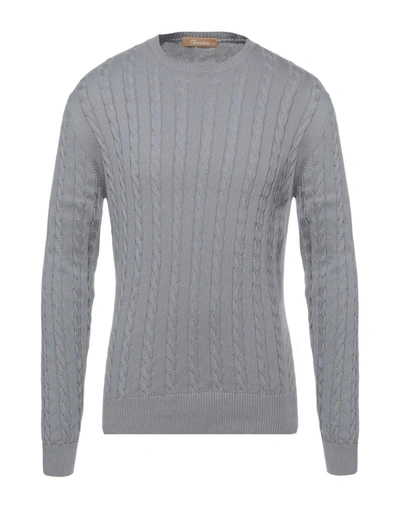 Shop Obvious Basic Man Sweater Grey Size Xl Cotton
