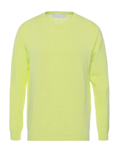 Shop Diktat Sweaters In Acid Green