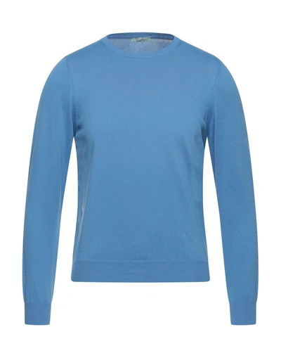 Shop Block23 Man Sweater Sky Blue Size 38 Cotton