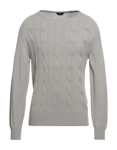 Shop Hōsio Man Sweater Beige Size L Viscose, Cotton, Acrylic, Polyester