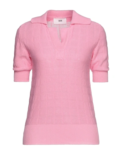 Shop Solotre Woman Sweater Pink Size 1 Cotton