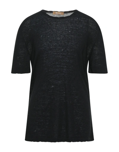 Shop Obvious Basic Man Sweater Black Size Xxl Viscose, Linen
