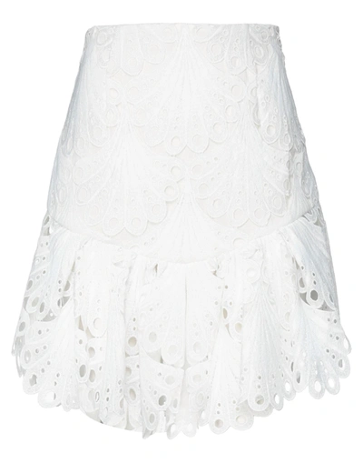 Shop Maje Mini Skirts In White