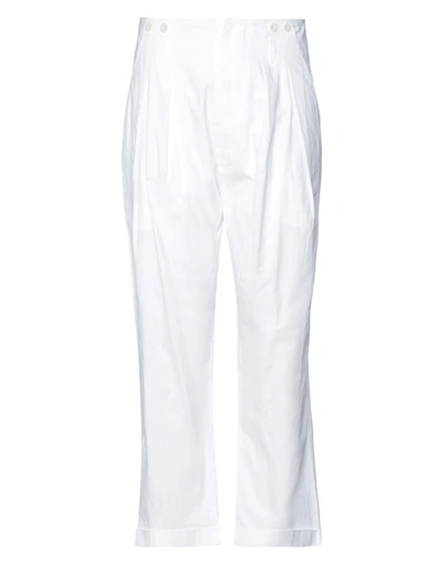 Shop Katharine Hamnett London Man Pants White Size 31 Organic Cotton