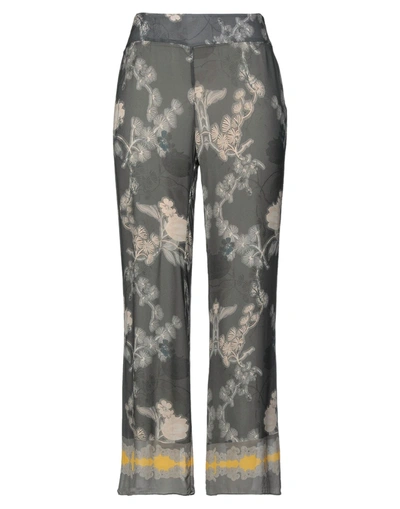 Shop Malaica Woman Pants Grey Size 10 Polyester