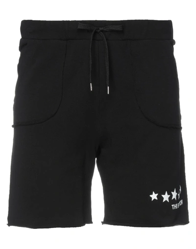 Shop The Editor Man Shorts & Bermuda Shorts Black Size L Cotton
