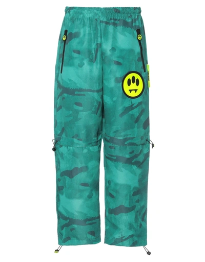 Shop Barrow Man Pants Green Size Xl Polyamide
