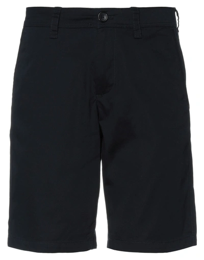 Shop Armani Exchange Man Shorts & Bermuda Shorts Midnight Blue Size 29 Cotton, Elastane