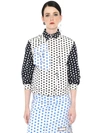 JW ANDERSON POLKA DOT STRETCH COTTON DRILL JACKET,63IB49021-OTlQRA2