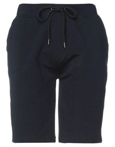Shop Heritage Man Shorts & Bermuda Shorts Midnight Blue Size 40 Cotton, Elastane