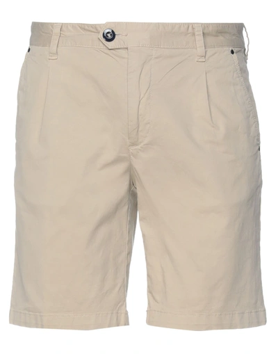 Shop Henry Cotton's Shorts & Bermuda Shorts In Beige