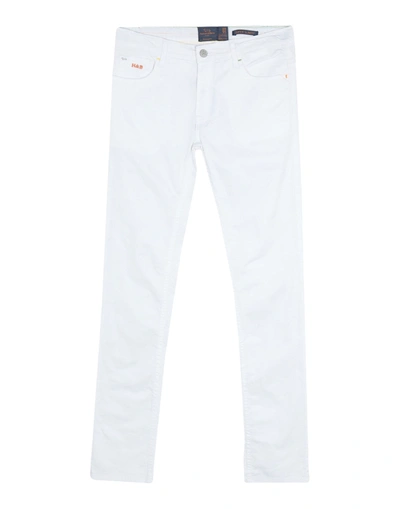Shop Harmont & Blaine Pants In White