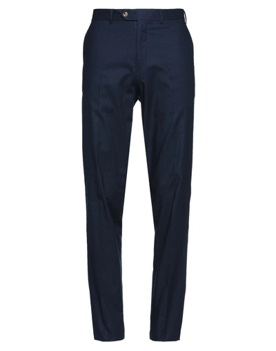 Shop Jasper Reed Man Pants Midnight Blue Size 38 Cotton