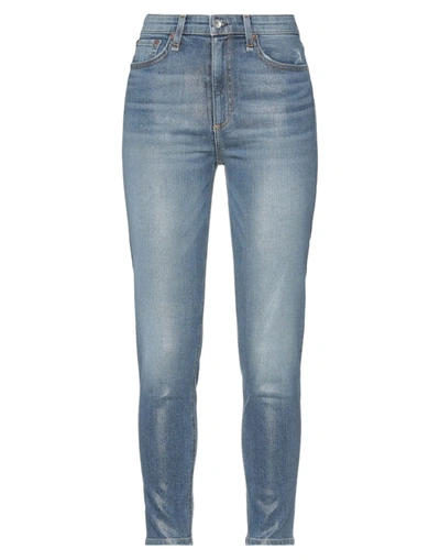 Shop Rag & Bone Woman Jeans Blue Size 27 Cotton, Polyurethane