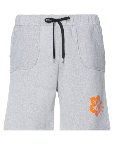 Shop The Editor Man Shorts & Bermuda Shorts Grey Size Xxl Cotton