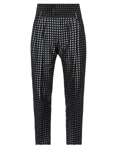 Shop Dolce & Gabbana Man Pants Black Size 28 Polyester, Cotton, Silk