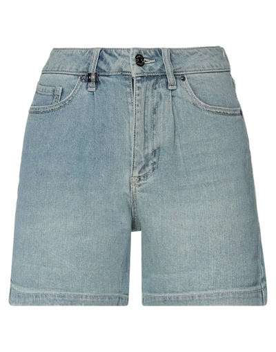 Shop Armani Exchange Woman Denim Shorts Blue Size 30 Cotton, Polyester, Elastane