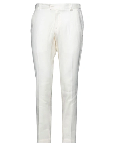 Shop Alessandro Dell'acqua Pants In Ivory