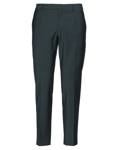 Shop Dolce & Gabbana Man Pants Lead Size 34 Wool, Polyester, Elastane In Grey